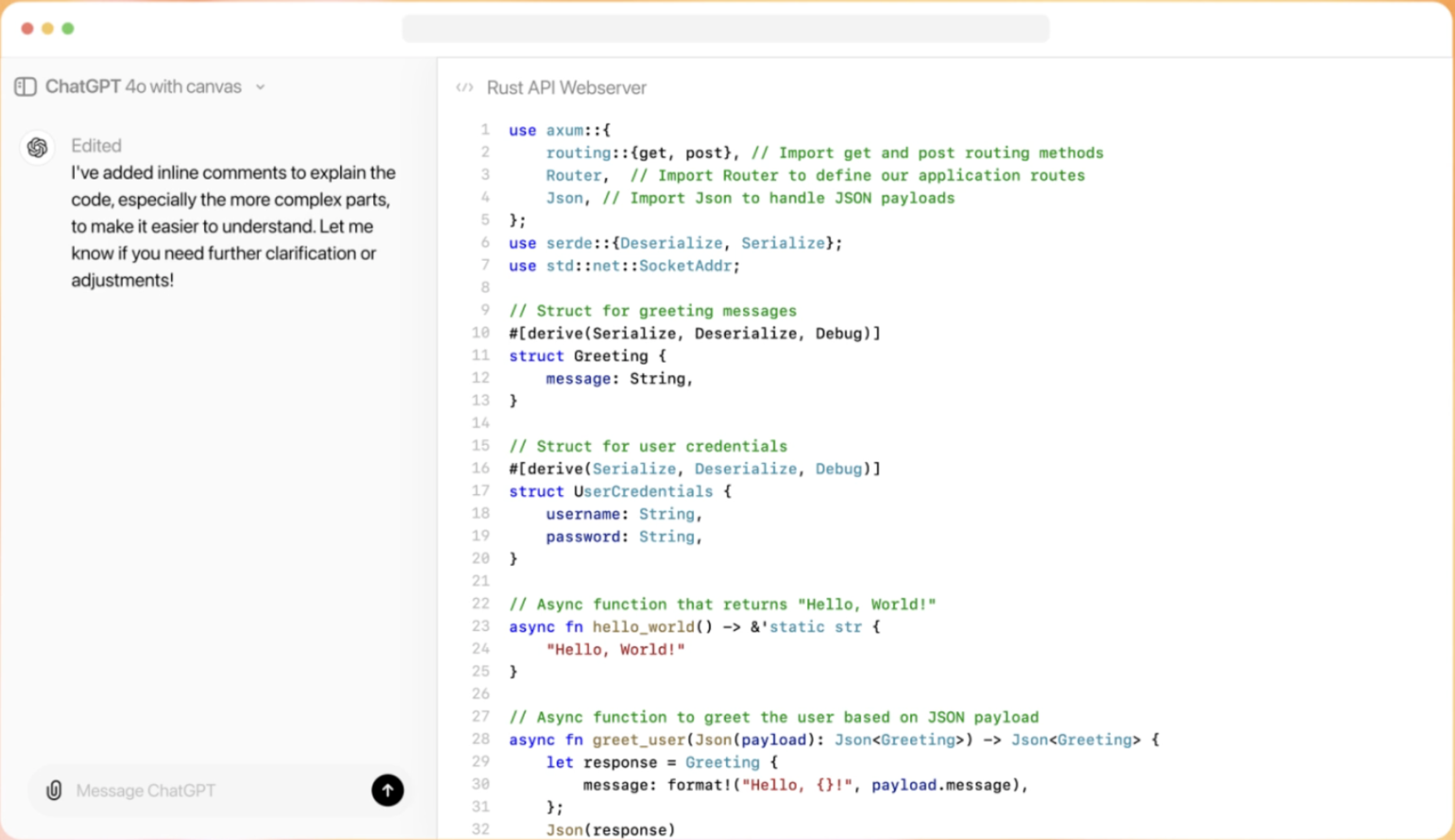 OpenAI Canvas